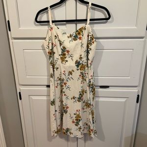 Old Navy Cami Floral Linen Blend Dress Medium NWT